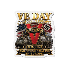 Load image into Gallery viewer, Die-Cut Magnet - Army - VE Day - Victory in Europe Day - End of WWII - 3D - Enhanced