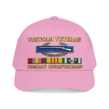 Load image into Gallery viewer, Mid Profile Baseball Cap - Army - Vietnam Veteran - Cbt Infantryman w CIB VN SVC - 3D X 300