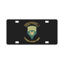 Load image into Gallery viewer, Army - Enlisted - SPEC 7 - Specialist 7 - Std - Combat Veteran X 300 Classic License Plate