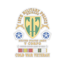 Load image into Gallery viewer, Kiss-Cut Stickers - Army - 18th MP Brigade - V Corps- COLD SVC X 300