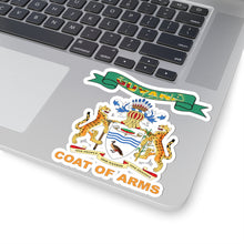 Load image into Gallery viewer, Kiss-Cut Stickers - COA - Coat of Arms of Guyana - Coat of Arms X 300
