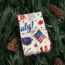 Load image into Gallery viewer, Gift Wrap Paper — 4th of July patterns