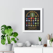 Load image into Gallery viewer, Honorable Veteran Framed Poster, Military Wall Art, Retirement Gift, Veteran's Day Decor, Personalized Military Tribute - Combat Veteran - 11B40X - Retired Army with Multi Units