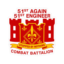 Load image into Gallery viewer, Kiss-Cut Stickers - Army - 51st Engineer Combat Battalion