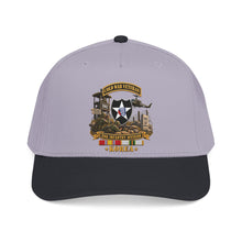 Load image into Gallery viewer, Mid Profile Baseball Cap - Army - 2nd Infantry Division w Br - Ribbon COLD WAR Vet Tab - Korea - 3D - Enhanced