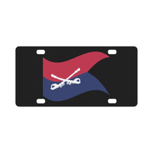 Load image into Gallery viewer, Army - Cavalry Regiment - Guidon - Red Blue - Waving X 300 Classic License Plate