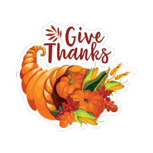 Load image into Gallery viewer, Kiss-Cut Stickers - Thanksgiving - Give Thanks