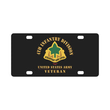 Load image into Gallery viewer, Army - DUI - 4th Infantry Division - Ivy - US Army Veteran X 300 Classic License Plate