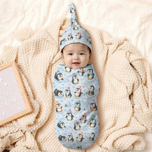 Load image into Gallery viewer, Baby Sleeping Bag(All-Over Printing) - Penguin Winter Wonderland