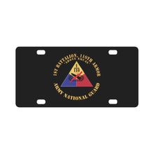 Load image into Gallery viewer, 1st Battalion, 110th Armored Regiment - SSI - Above Equal - ARNG X 300 Classic License Plate