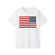 Load image into Gallery viewer, Unisex Ultra Cotton Tee - United States Flag 3D Enhanced