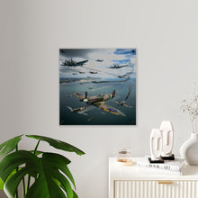 Load image into Gallery viewer, Acrylic Wall Art Panel - British and German aircraft during the Battle of Britain