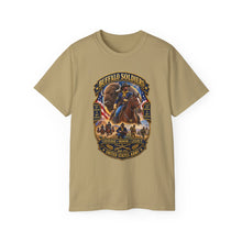 Load image into Gallery viewer, Unisex Ultra Cotton Tee - Overall Buffalo Soldiers Tribute - 3D - Enhanced