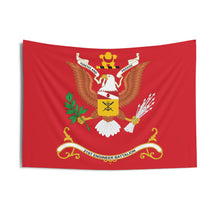 Load image into Gallery viewer, Indoor Wall Tapestries - 21st Engineer Battalion Colors - FORSEE and PROVIDE - Battalion Colors Tapestry
