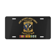 Load image into Gallery viewer, License Plate - Army - Army Security Agency Group DUI - w SVC Ribbons - 3D - Enhanced