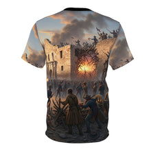 Load image into Gallery viewer, AOP Unisex Tee - Battle of the Alamo - Texas Independence