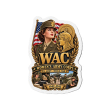 Load image into Gallery viewer, Die-Cut Magnet - WAC - Womens Army Corps - WWII - 3D - Enhanced