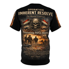 Load image into Gallery viewer, Operation Inherent Resolve Tribute Tee — War Against ISIS Memorial T-Shirt