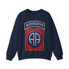 Load image into Gallery viewer, Crewneck Sweatshirt - Army - 82nd Airborne Division - SSI wo Txt - 3D - Enhanced