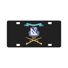 Load image into Gallery viewer, Army - 507th Infantry Regiment - DUI w Br - Ribbon X 300 Classic License Plate