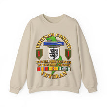 Load image into Gallery viewer, Crewneck Sweatshirt - Vietnam Veteran Combat - 2nd Bn, 28th Infantry - 1st ID - with VN SVC - 3D - Transparent