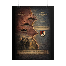 Load image into Gallery viewer, Rolled Posters - 11th ACR Germany Map w Soviet and US Forces