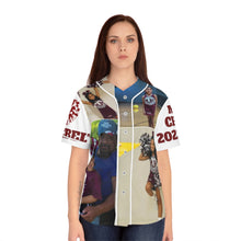 Load image into Gallery viewer, Women's Baseball Jersey (AOP) - Morales Junior High - Cheer - White