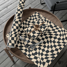 Load image into Gallery viewer, Gift Wrap Paper — Wavy Optical Grid