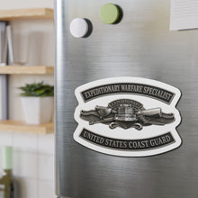 Load image into Gallery viewer, Die-Cut Magnet - USCG - Expeditionary Warfare Specialist w txt - 3D - Enhanced