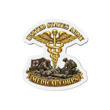 Load image into Gallery viewer, Die-Cut Magnet - Army - Medical Corps - US Army w Scene - 3D - Enhanced