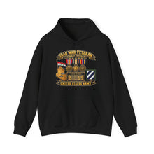 Load image into Gallery viewer, Hoodie – Army - Iraq War Veteran - Ribbon Bar - Map - SSI - 3rd Infantry Division - 3D - Enhanced