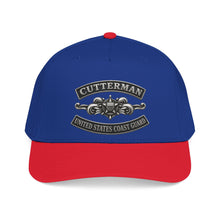 Load image into Gallery viewer, Mid Profile Baseball Cap - USCG - Cutterman - Enlisted w txt - 3D - Enhanced