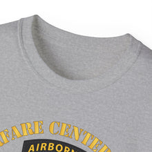 Load image into Gallery viewer, Unisex Ultra Cotton Tee - JFK Special Warfare Center - School SSI w Branch - Veteran wo Backgrnd