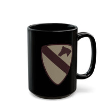 Load image into Gallery viewer, Black Mug (15oz) - SSI - 1st Cavalry Division - Subdued Desert X 300