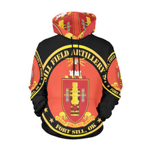 Load image into Gallery viewer, Men's All Over Print Hoodie (USA Size) (Model H13) - Army - Fort Sill Field Artillery School, COA Fort Sill, OK