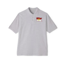 Load image into Gallery viewer, Men's Piqué Polo - F Troop, 4th Cavalry Regiment - Guidon - Waving Straight