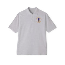 Load image into Gallery viewer, Men's Piqué Polo - Wounded in Action - Purple Heart - Badge of Courage