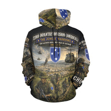 Load image into Gallery viewer, AOP Hoodie - 23rd Infantry Division Americal Vietnam - Jungle Warriors - ChuLai Basecamp Men's All Over Print Hoodie (USA Size) (Copy)