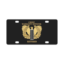 Load image into Gallery viewer, Emblem - Warrant Officer - CW6 - Retired X 300 Classic License Plate