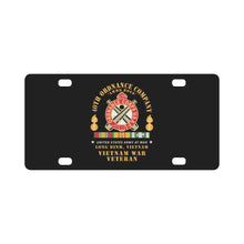 Load image into Gallery viewer, 40th Ordnance Company - ORD Emblem - Ammo Boys - Long Binh, Vietnam Vet w VN SVC X 300 Classic License Plate