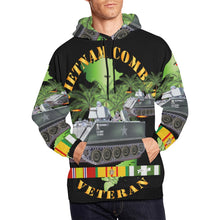 Load image into Gallery viewer, Men's All Over Print Hoodie (USA Size) (Model H13) - Vietnam Combat Vet - w APC