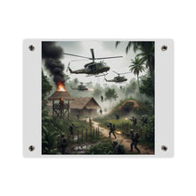 Load image into Gallery viewer, Acrylic Wall Art Panel - Vietnam Village Helicopter Assault