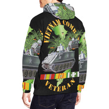 Load image into Gallery viewer, Men's All Over Print Hoodie (USA Size) (Model H13) - Vietnam Combat Vet - w APC