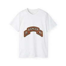Load image into Gallery viewer, Unisex Ultra Cotton Tee - Army - 75th Ranger Regiment - MIB - Ranger Scroll - 3D - Enhanced