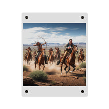 Load image into Gallery viewer, Acrylic Wall Art Panel - Apache Indians attacking a Pony Express Rider