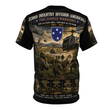 Load image into Gallery viewer, 23rd Infantry Division (Americal) Vietnam - Tribute Tee — "Jungle Warriors" - ChuLai Basecamp