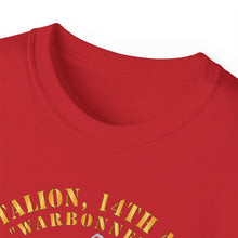 Load image into Gallery viewer, Unisex Ultra Cotton Tee - 6th Battalion, 14th Artillery Regiment - DUI - Warbonnets - VN SVC BAR - Top X 300