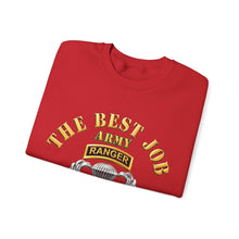Load image into Gallery viewer, Crewneck Sweatshirt - Airborne Ranger - Best Job I ever Had - 3D - Enhanced