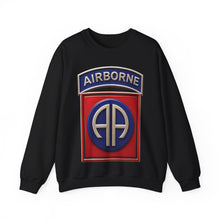 Load image into Gallery viewer, Crewneck Sweatshirt - Army - 82nd Airborne Division - SSI wo Txt - 3D - Enhanced