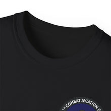 Load image into Gallery viewer, Unisex Ultra Cotton Tee - Vietnam Combat Aviation Vet w Air Crew Badges - 12th Combat Aviation Group - Black Jack No2 - Sgt Howard Meyers - 1968-1969 SVC X 300